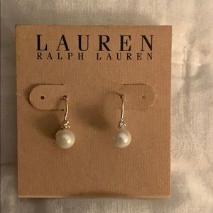 Ralph Lauren faux pearl earrings